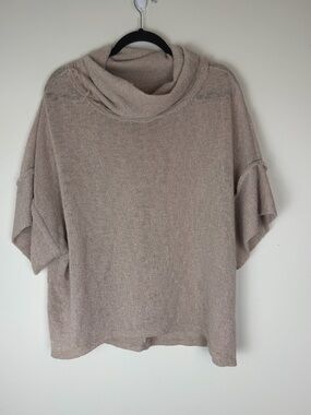 MAHINA Hawaii Cowl Neck Poncho Lightweight Knit size Small